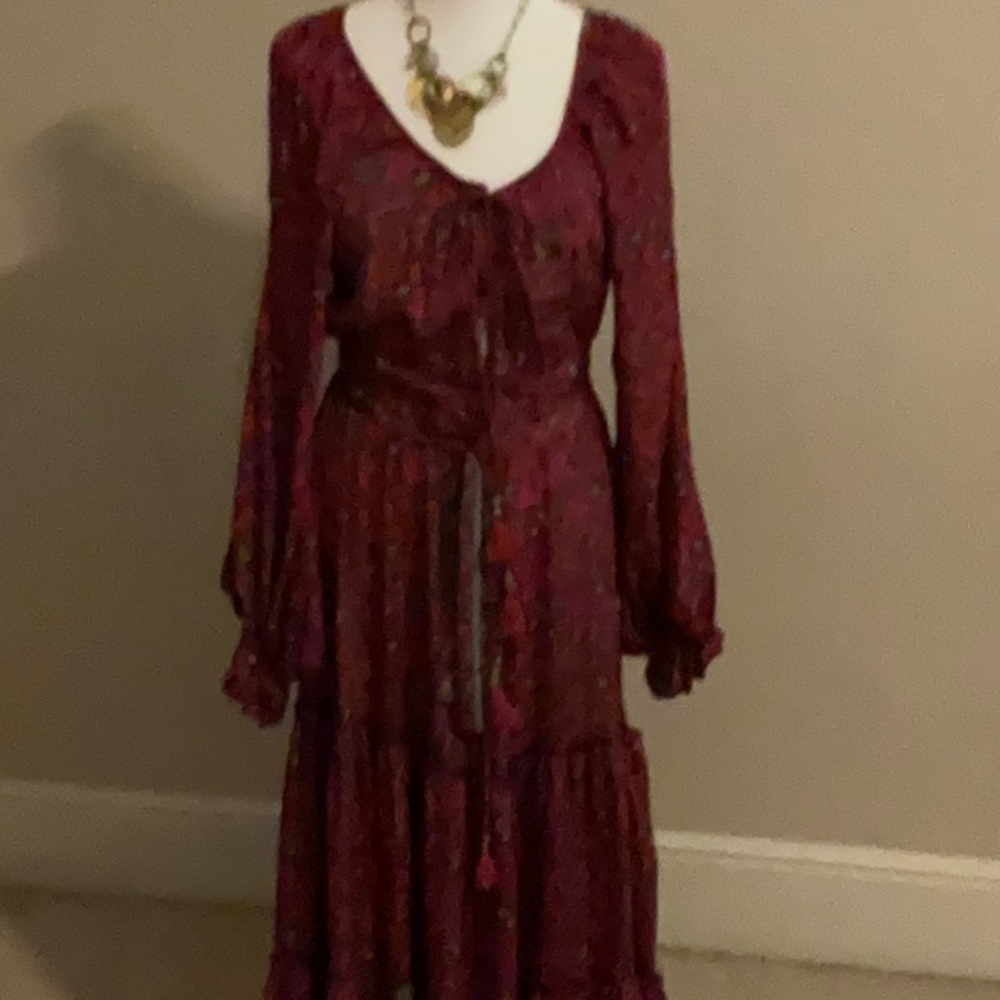 Anthropologie Red Dress